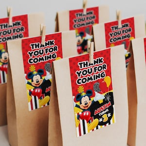Mickey Mouse thank you tags, Mickey Mouse Giveaway Labels, Mickey Mouse, DIGITAL FILE ONLY 0002