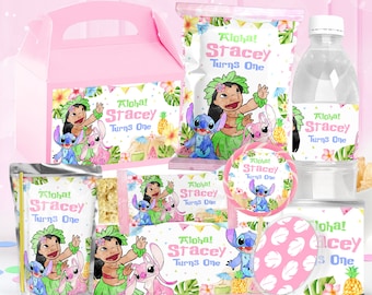 Kit per feste di Lilo Stitch, bomboniere stampabili di Lilo Stitch, compleanno di Lilo Stitch, festa di Lilo Stitch, bomboniere di compleanno di Lilo Stitch, 0007