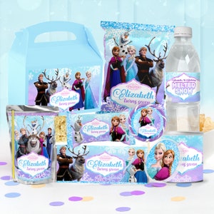 Frozen Party Paket, Frozen Geburtstagspaket zum Ausdrucken, Frozen Party Kit, NUR DIGITALE DATEI - 0013