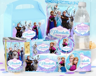 Frozen Party Package, Frozen Birthday Printables, Frozen Party Kit, DIGITAL FILE ONLY - 0013