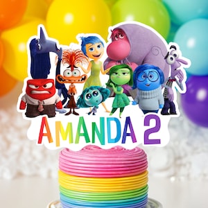 Inside Out Cake Topper, Inside Out Centerpiece, Inside Out Printable Topper, Inside Out, DIGITAL FILE ONLY 0045
