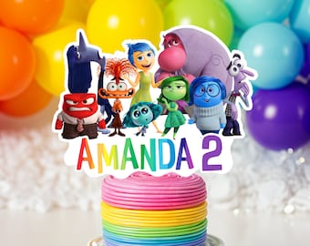 Inside Out Cake Topper - Etsy