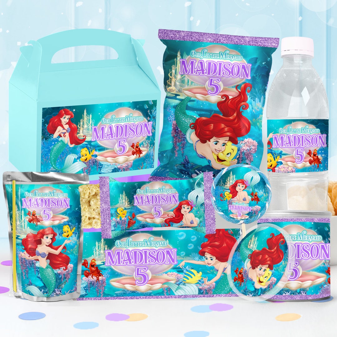 Little Mermaid Ariel Party Package, Little Mermaid Ariel Birthday ...