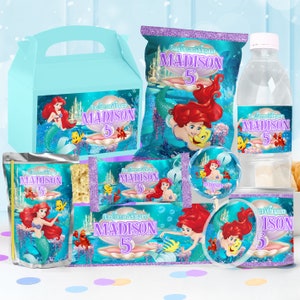 Little Mermaid Ariel Party Package, Little Mermaid Ariel Birthday Printables, Little Mermaid Ariel Party Kit, DIGITAL FILE ONLY - 0027