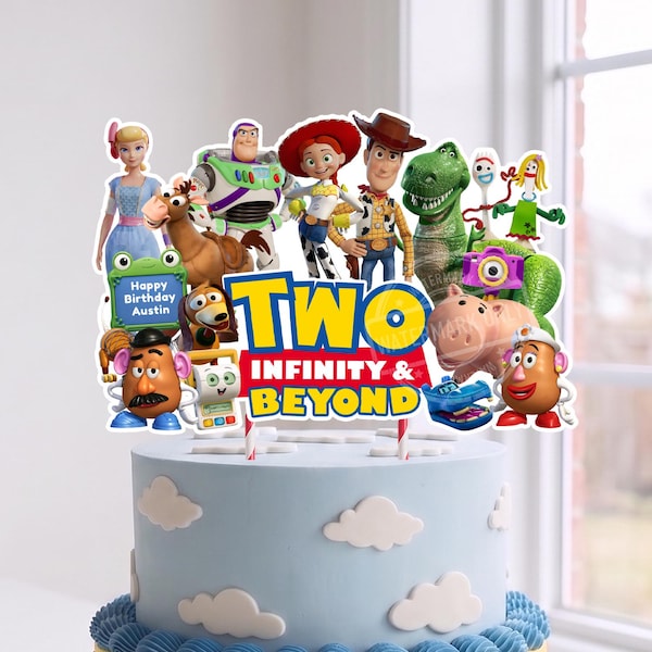 Toy Story Two infinity and beyond cake topper printable, 0016