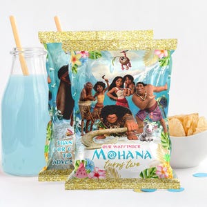 Etykieta na paczkę chipsów Moana 2, Paczka chipsów Moana 2, Szablon na paczkę chipsów Moana 2, Szablon na paczkę chipsów Moana 2 0047