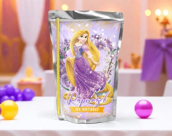 Rapunzel Capri Sun Label, Tangled Birthday Party (Digital File) 0034