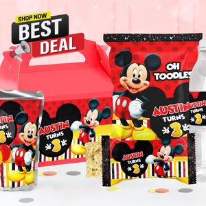 Paquet de fête de souris, imprimables d'anniversaire de souris, kit de fête de souris, fichier numérique uniquement - 0002