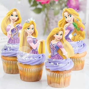 Tangled Rapunzel Cupcake Topper, Tangled Rapunzel Printable Cupcake Topper, Tangled Rapunzel giveaways label, Tangled, INSTANT DOWNLOAD 0034