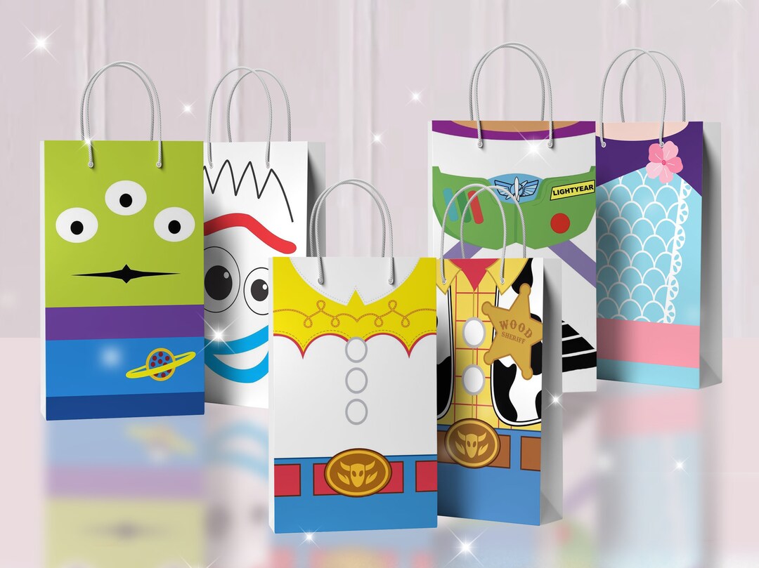 Toy Story Treat Bag Label Toy Story Paper Bag Label Toy Etsy