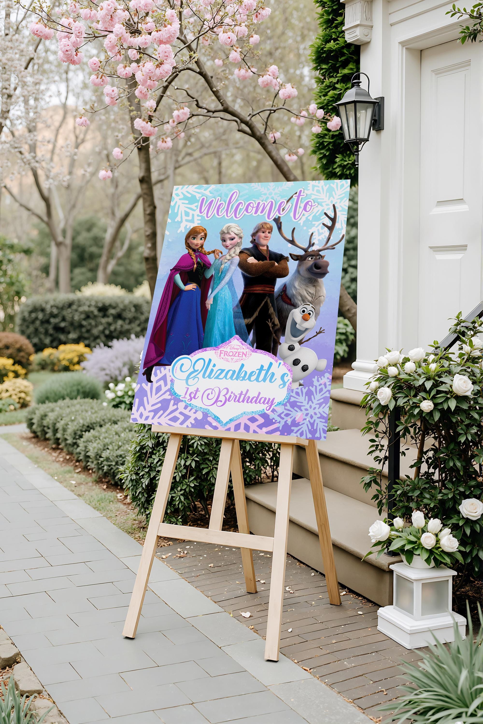 Frozen Welcome Sign, Frozen Welcome Board, Frozen Welcome Banner ...