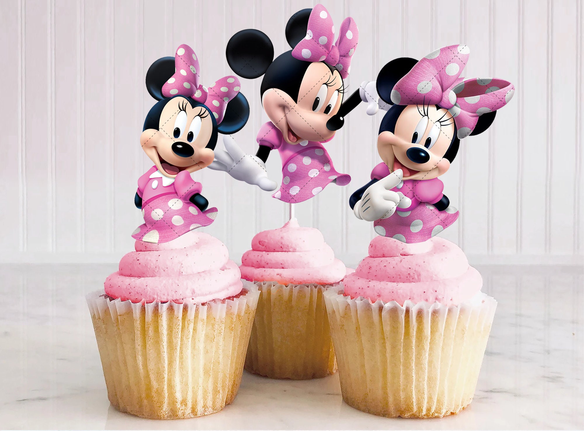 Tortenaufleger Ersten Geburtstag Minnie Mouse Motiv Essbare Tortendeko
