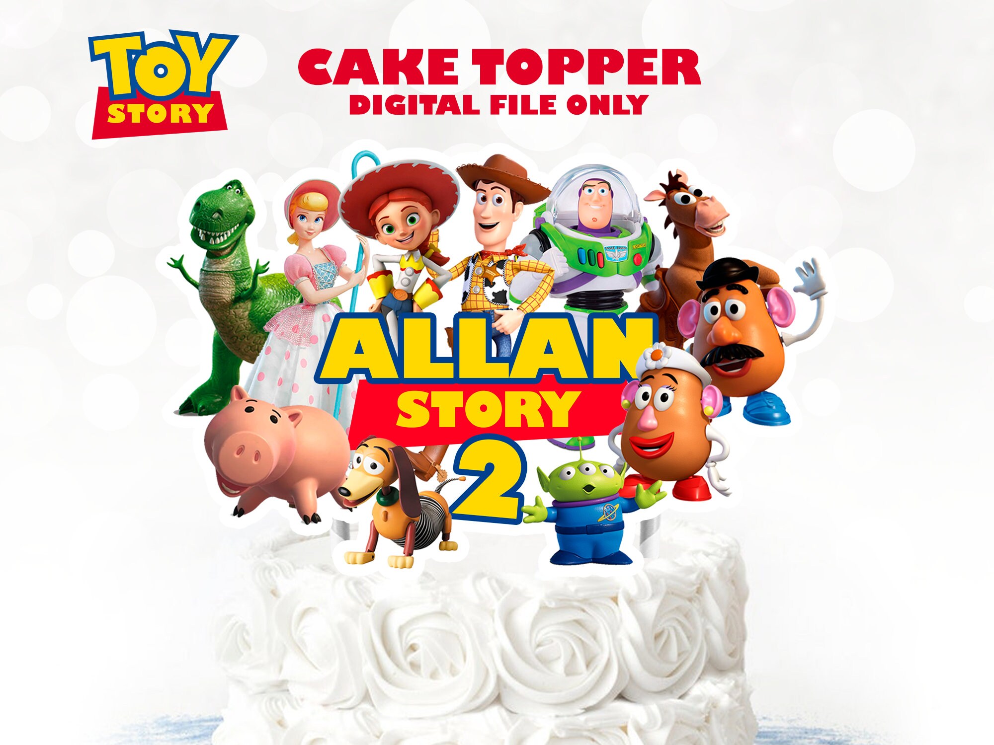 Toy Story Cake Topper Toy Story Birthday Cake Topper Toy Etsy Australia