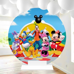 Mouse Clubhouse Backdrop Mouse Clubhouse birthday backdrop, Mouse Clubhouse Party backdrop, Mouse Clubhouse, INSTANT DOWNLOAD 0006