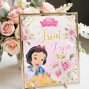 Baby Princess treats signage, Baby Princess Signage, Baby Princess Party Signs, Baby Princess Party Sign, DIGITAL FILES ONLY 0010