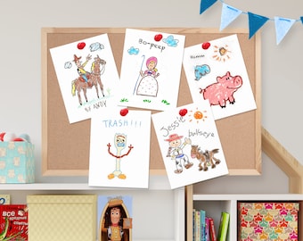 Toy Story Poster, Toy Story Drawing, Toy Story Andy's Drawing Printable, INSTANT DOWNLOAD 0016 0009 0040