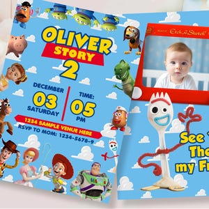 Toy Story Einladung, Toy Story digitale Einladung, Toy Story druckbare Einladung, Toy Story DIGITAL DATEI NUR 0016