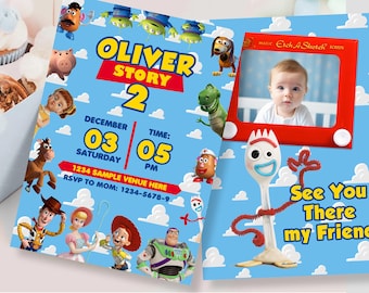 Toy Story Invitation, Toy Story Digital Invitation, Toy Story Printable Invitation, Toy Story DIGITAL FILE ONLY 0016