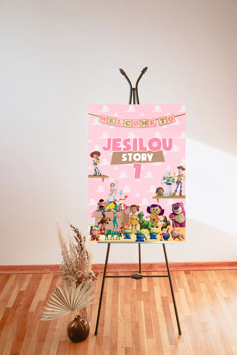 Toy Story Girl Welcome Sign Toy Story Girl Welcome Board Toy - Etsy