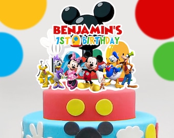 Décoration de gâteau clubhouse Mickey Mouse, décoration de gâteau d'anniversaire de clubhouse souris, décoration de clubhouse souris, clubhouse souris, fichier numérique uniquement 0006
