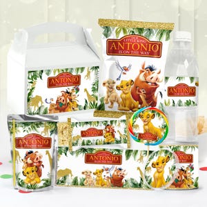 König der Löwen Geburtstagsparty-Paket, König der Löwen Geburtstag Printables, König der Löwen Party Kit, König der Löwen-Babyparty, NUR DIGITALE DATEI 0003