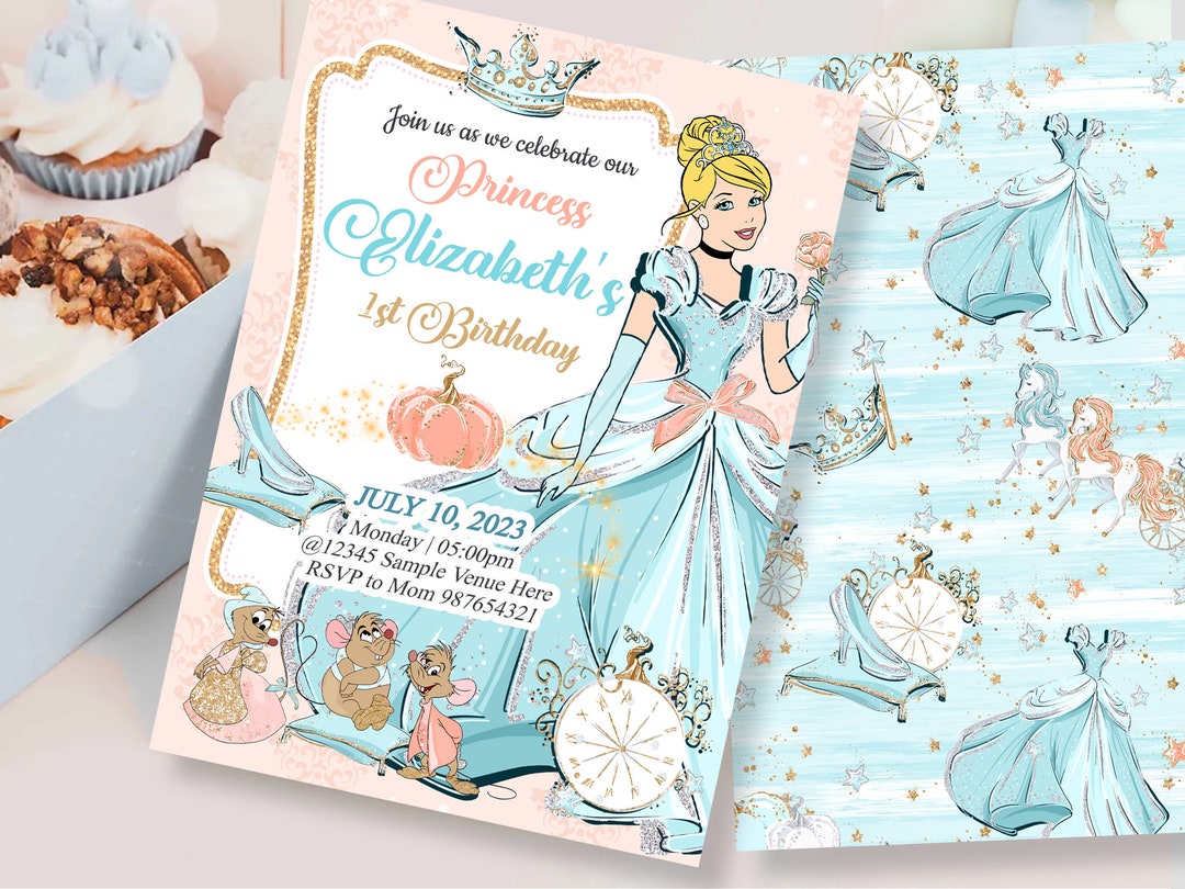 Cinderella Invitation, Cinderella E Invites, Cinderella Invitation