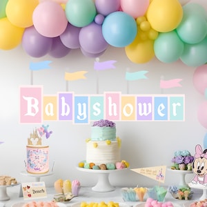 Babyland backdrop, Babyland Clipart, Babyland cut out, Minnie baby shower backdrop, DIGITAL FILE ONLY 0044