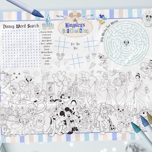 ハッピーバースデープレースマット、マジカルパーティープレースマット、テーマパークプレースマット、ミッキーパーティープレースマット、0037