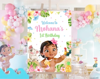 Moana  Welcome Sign, Moana  Welcome Board, Moana  Welcome Banner, DIGITAL FILE ONLY 0012
