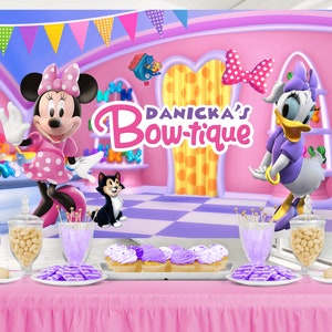 Minnie Mouse Backdrop, Minnie Mouse Banner, Minnie Mouse Printable Backdrop, DIGITAL FILE ONLY 0028