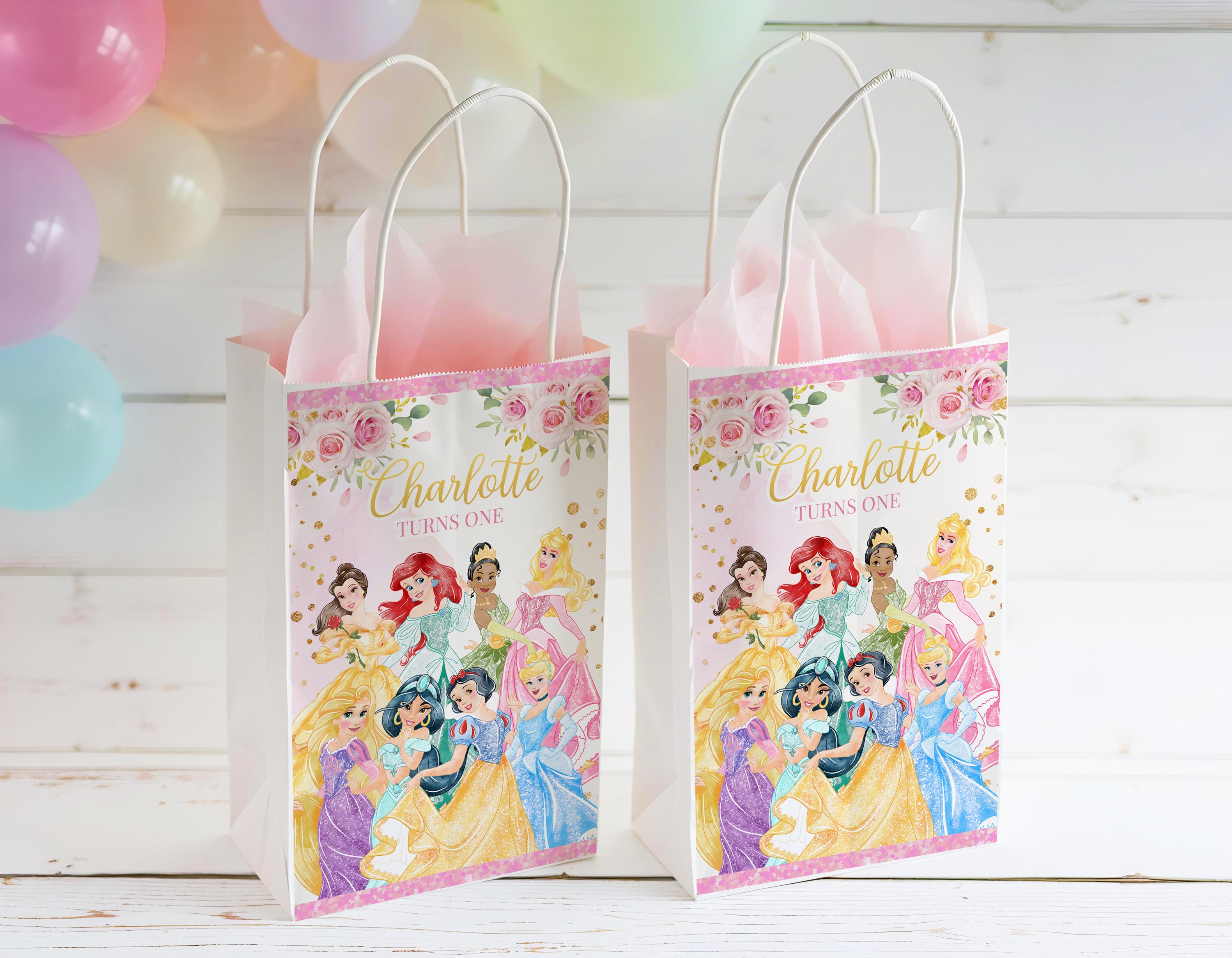 Princess Treat Bag Label, Princess Paper Bag Label, Princess Giveaway Label, Princess, DIGITAL FILE ONLY 0024