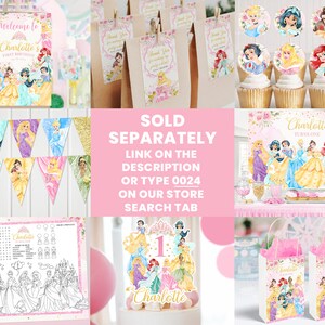 Princess Party Package, Princess Birthday Printables, Princess Party ...