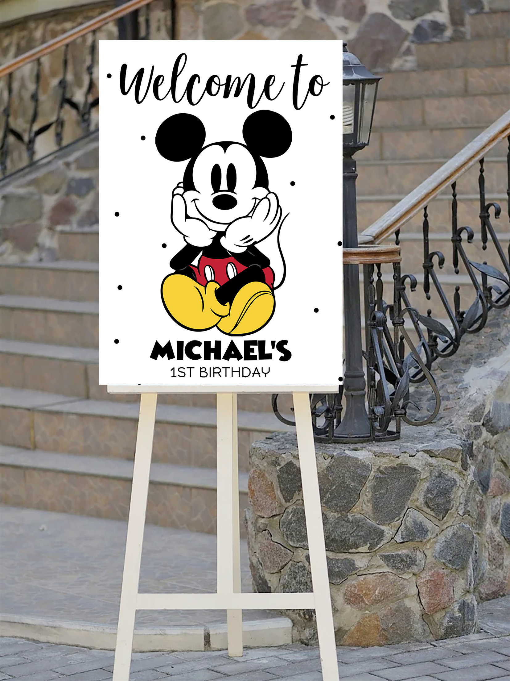Open Sign Mickey Mickey Mouse Welcome Sign, Mickey Welcome Sign Black and White ...