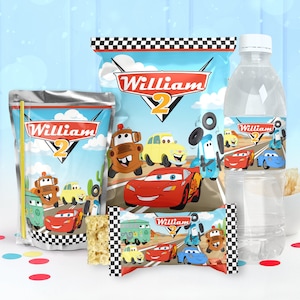 カーズ ラジエーター スプリング パーティー パッケージ、カーズ バースデー プリンタブル、カーズ パーティー キット、デジタル ファイルのみ - 0031