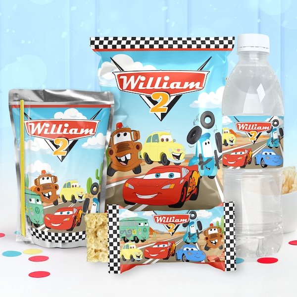 Cars Radiator Spring  Party Package, Cars Birthday Printables, Cars Party Kit, DIGITAL FILE ONLY - 0031