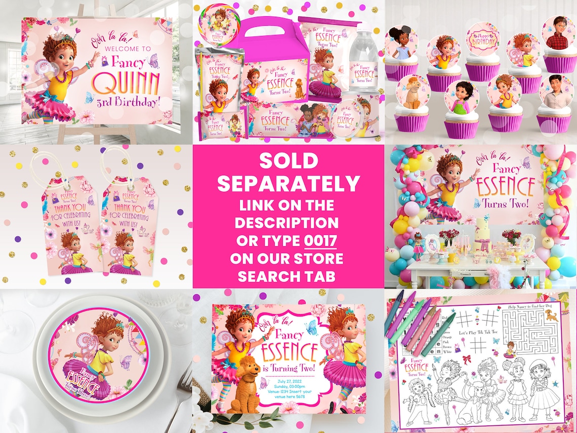 Fancy Nancy Birthday Printables