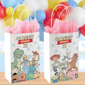 Etichetta per sacchetto regalo Toy Story, etichetta per sacchetto di carta Toy Story, etichetta per omaggio Toy Story, SOLO FILE DIGITALE 0009
