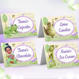 Etiqueta para tienda de comida de Baby Tiana, etiqueta para tienda de comida de Baby Tiana, tienda de campaña de Baby Tiana, baby shower de Baby Tiana, solo archivo digital 0041