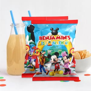Mouse Clubhouse Chip Bag, Mouse Clubhouse Chip Bag Label, Mouse Clubhouse Chip, DIGITAL FILE ONLY 0006