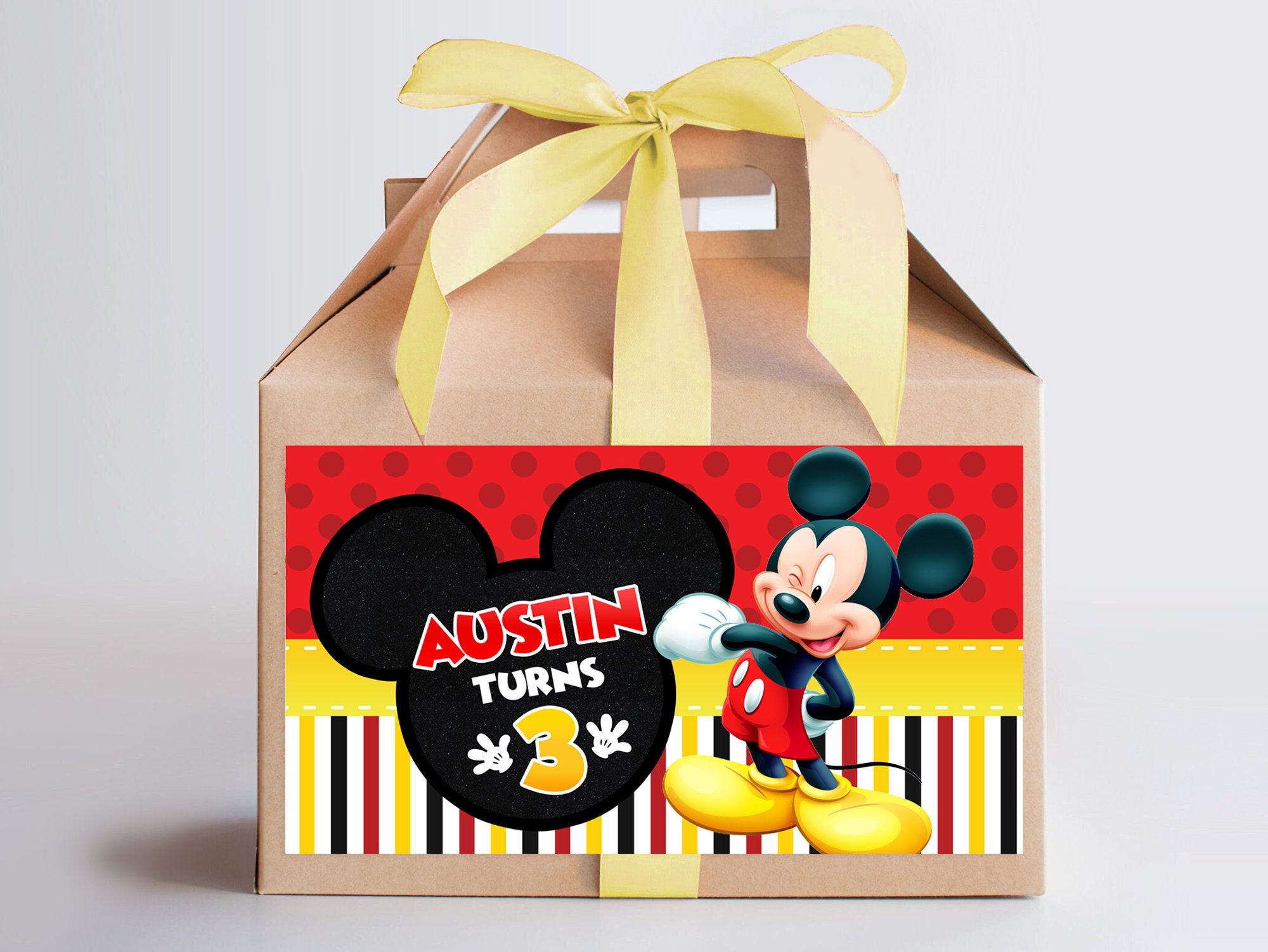 Mouse Gable Box Label Printable, Mouse Gable Box, Mouse Box, DIGITAL FILE ONLY 0002