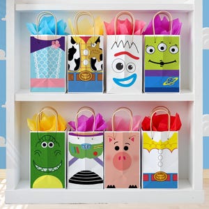 Sac à friandises Toy Story, façades de sac cadeau Toy Story, Toy Story, fête Toy Story, sac de cadeaux Toy Story, sac cadeau, étiquettes de cadeaux, fichier numérique 0016 0040