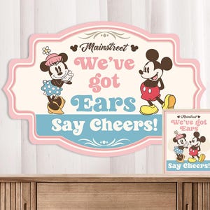 ディズニーランドの誕生日パーティーの看板「We Got Ears Say Cheers」0015