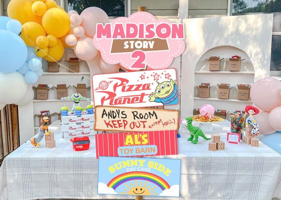 Toy story party signages, Toy Story party sign, Toy Story party signage Printable, INSTANTDOWNLOAD 0033