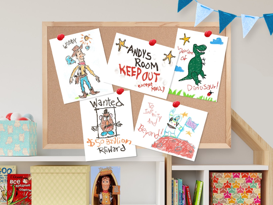 Toy Story Poster, Toy Story Drawing, Toy Story Andy's Drawing Printable ...