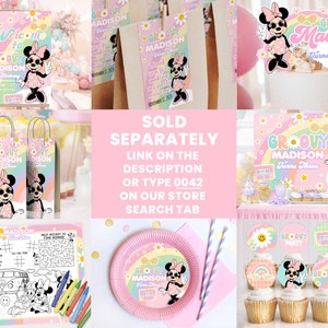 Mini Mouse Two Groovy Mouse Groovy Party Package, Mouse Groovy Birthday Printables, Mouse ...