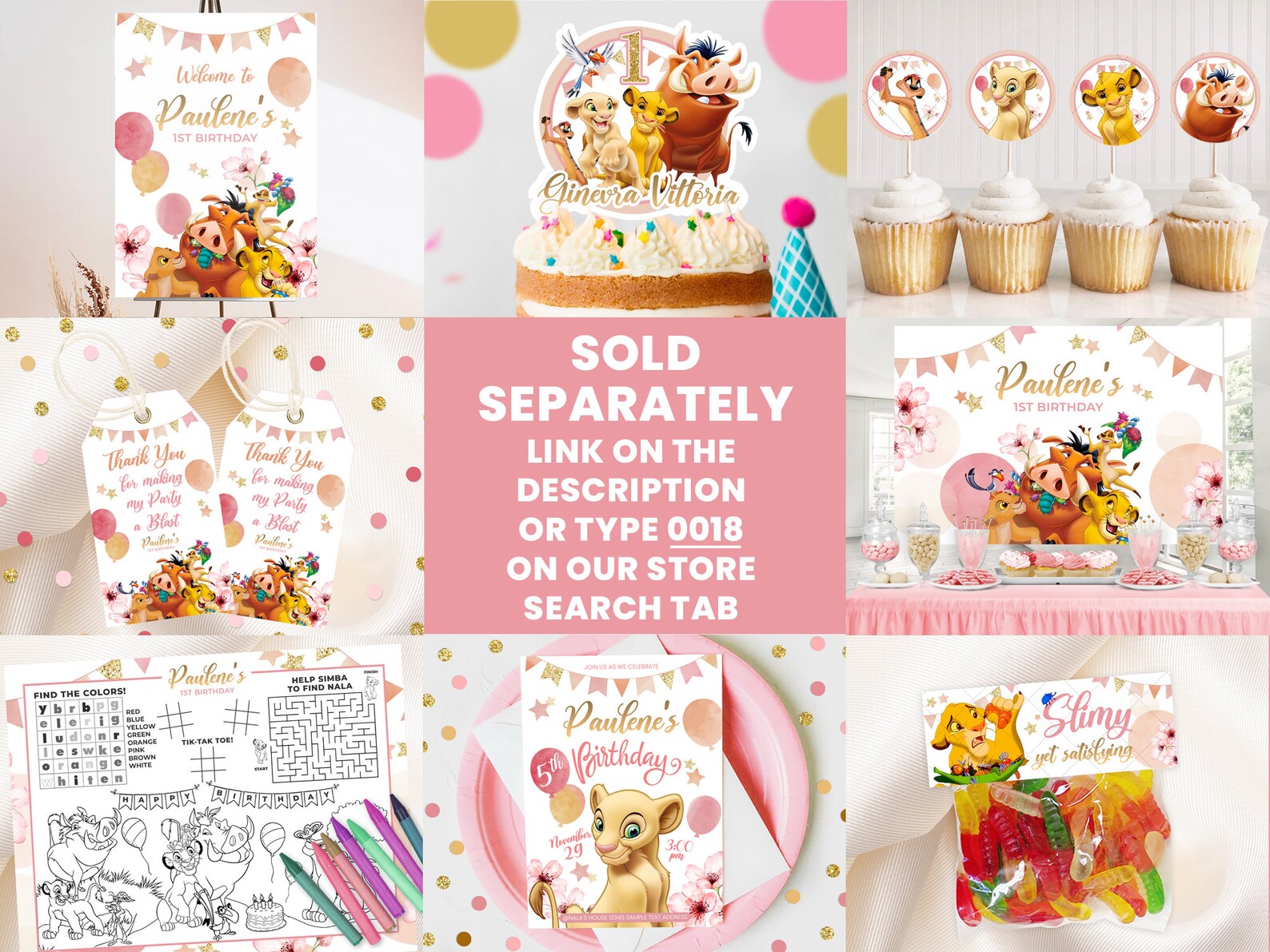 Lion King Nala Baby Shower Lion King Nala Birthday Etsy