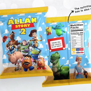 Toy Story Chip Tasche, Toy Story Chip Beutel Etikett, Toy Story Chip, NUR DIGITALE DATEI 0016 Bild 2