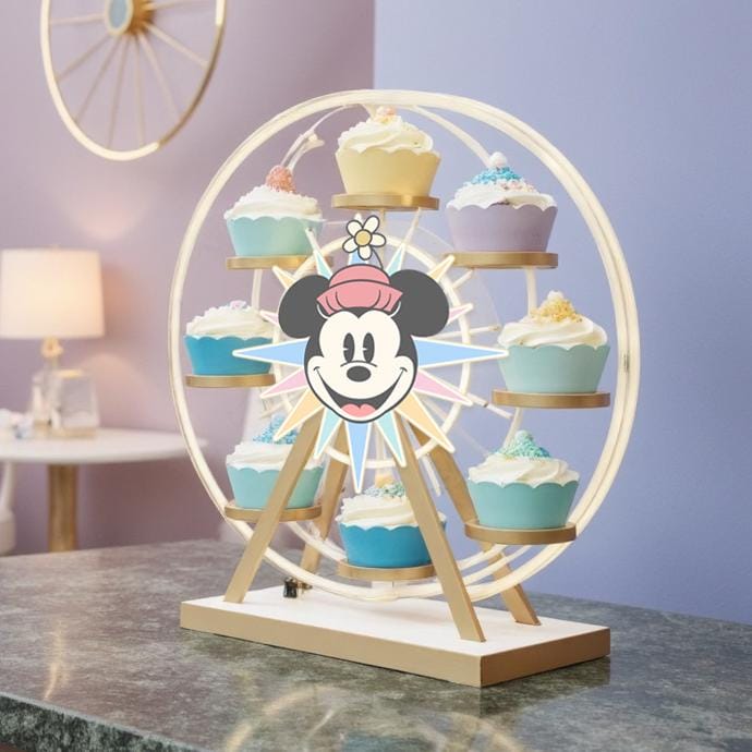 Printable Minnie's Fun Wheel Label, Minnie Birthday, Disneyland Party Decoration,  Minnie's Fun Wheel cupcake, DIGITALFILE 0015