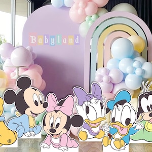 Mickey and Friends Cutout, Babyland Party Stand Up Prop, Mickey Baby Shower, Minnie Baby Shower, Babyland, DIGITALFILE ONLY 0044 0048
