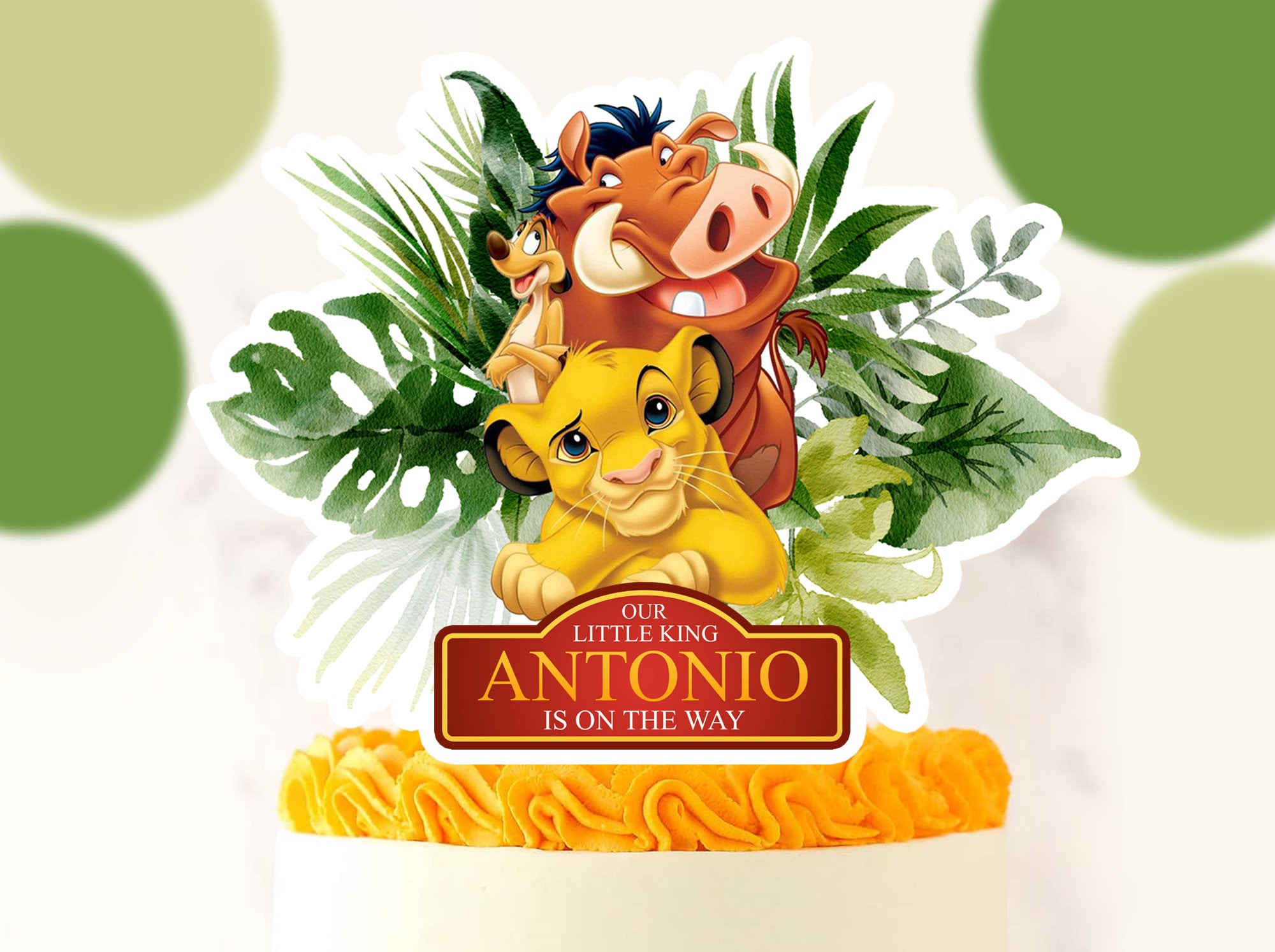 Lion King Cake Topper, Lion King Centerpiece, Lion King Printable Topper, Lion King, DIGITAL FILE ONLY 0003
